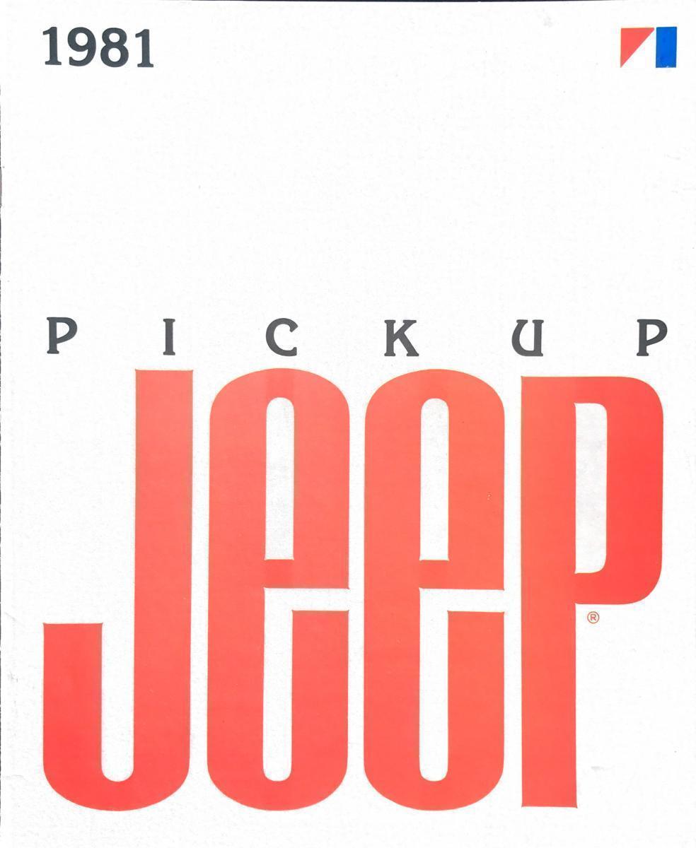 קטלוג ג'יפ פיקאפ 1981