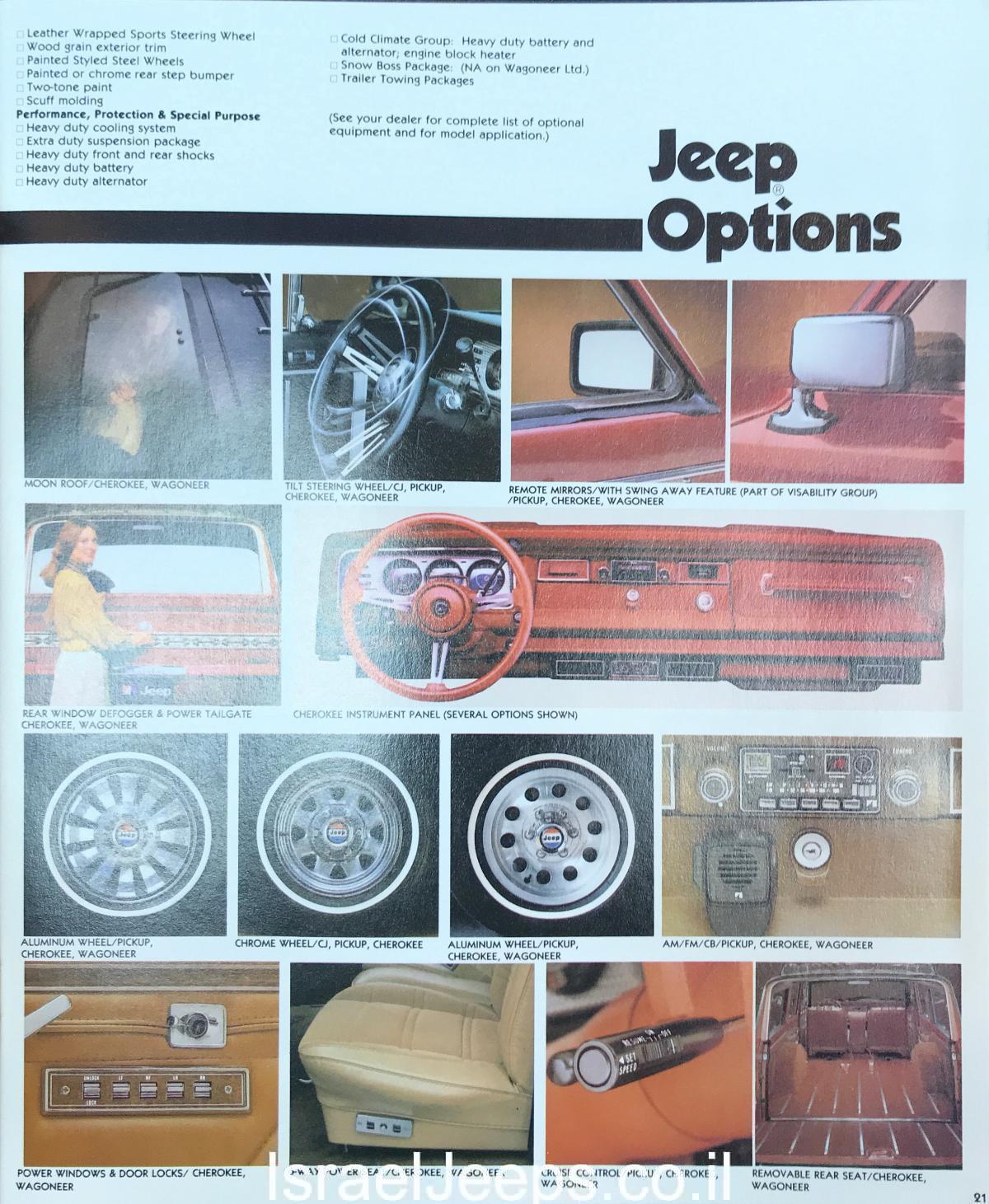 1980 תוספות Jeep